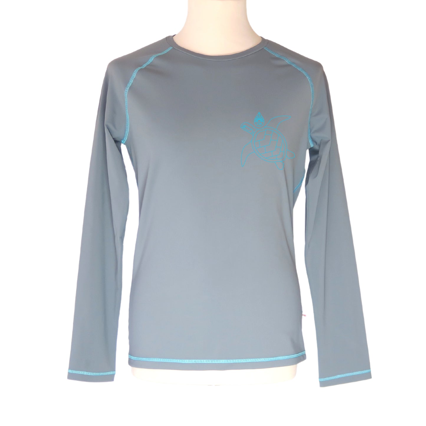 lycra rash guard homme manches longues F2M fabriqué en France UPF50 top tee shirt anti-uv protection solaire tortue devant