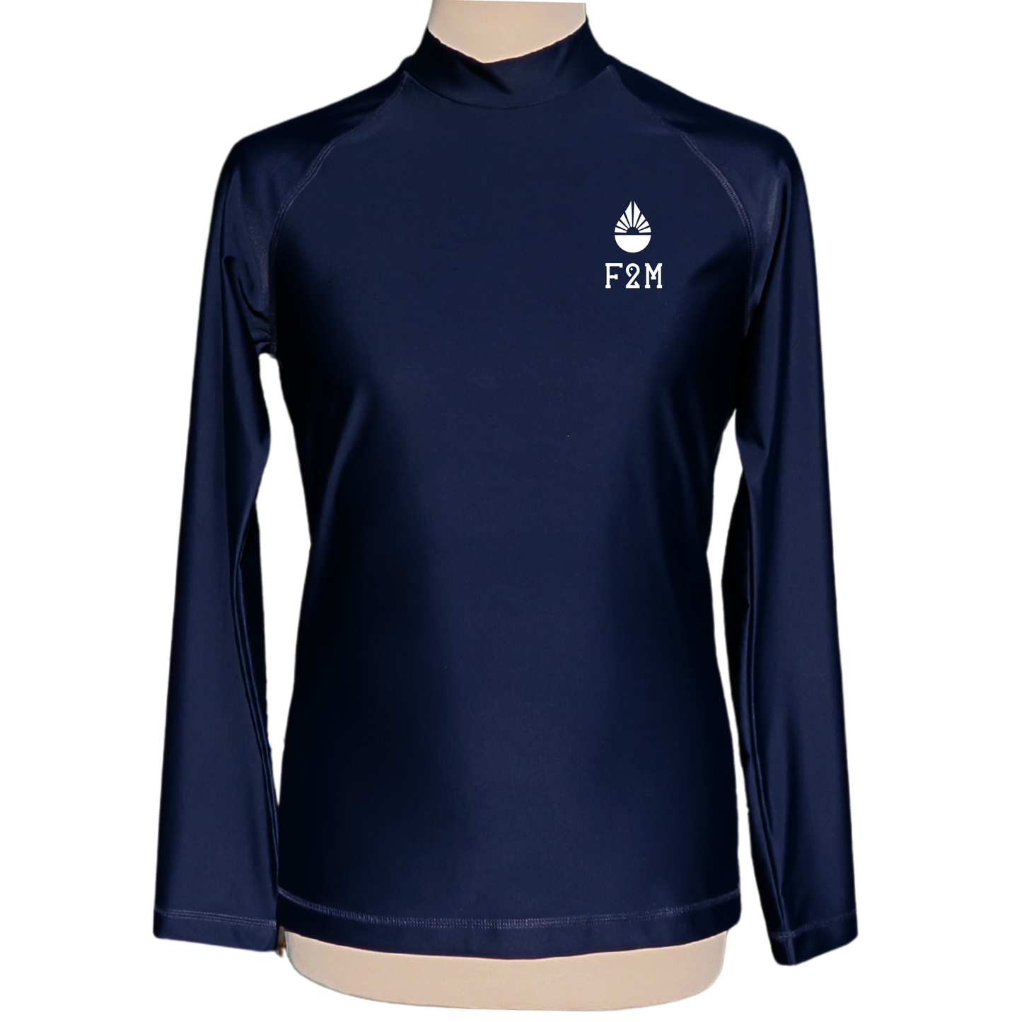 UV Shirt Herren Langarm Blau made in France