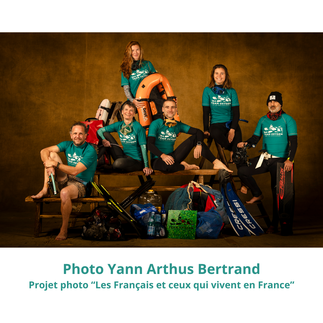 Photo Yann Arthus Bertrand projet les français et ceux qui vivent en France team oxygen O2 Marseille dépollution apnée engagé