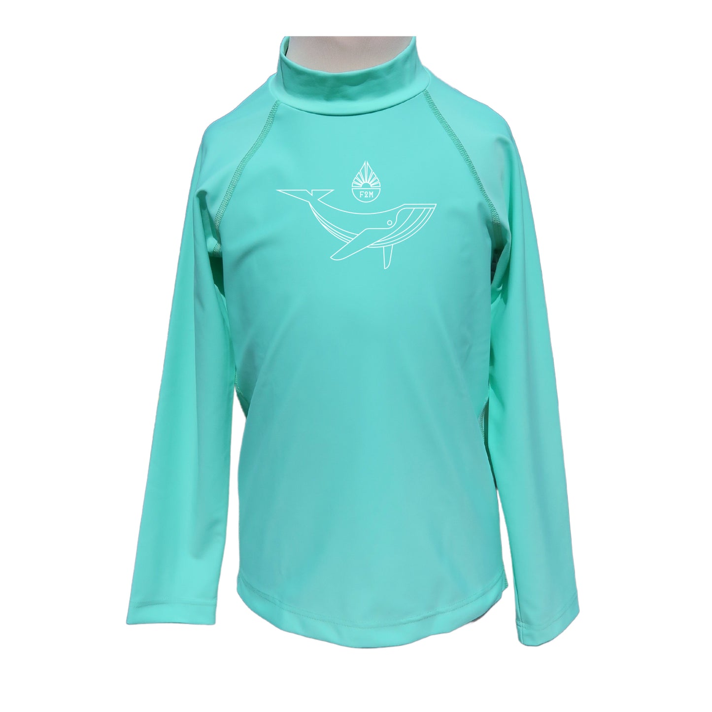 Rashguard TS protection solaire max ecologique durbable eco responsable fabriqué en France baleine vert d'eau