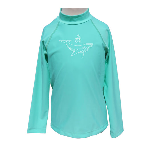Rashguard TS protection solaire max ecologique durbable eco responsable fabriqué en France baleine vert d'eau