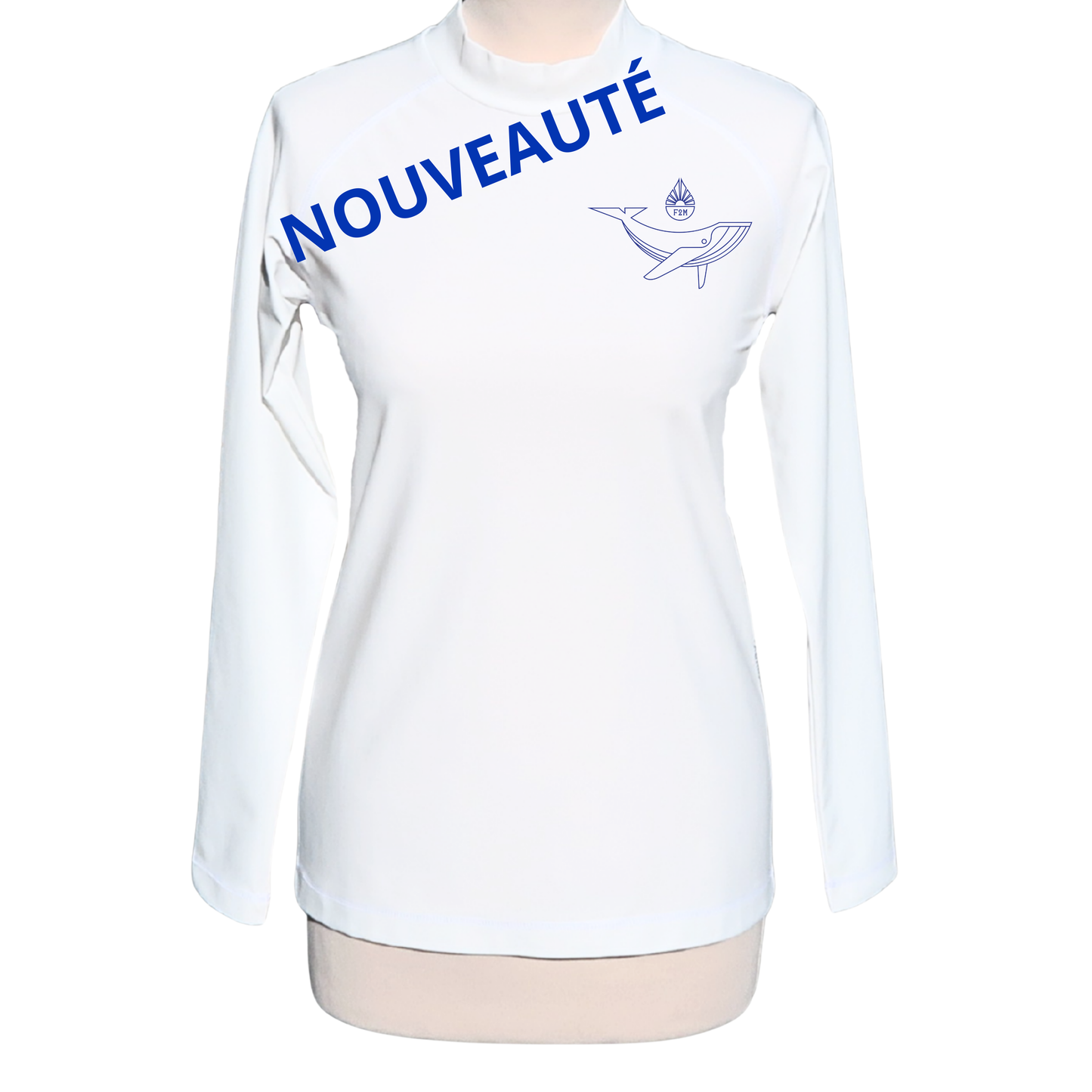 Woman UV sun protection rashguard top made in France 