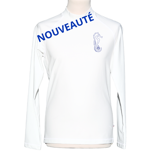 Lycra top anti-uv homme UPF50+ Made in France ML blanc différents motifs