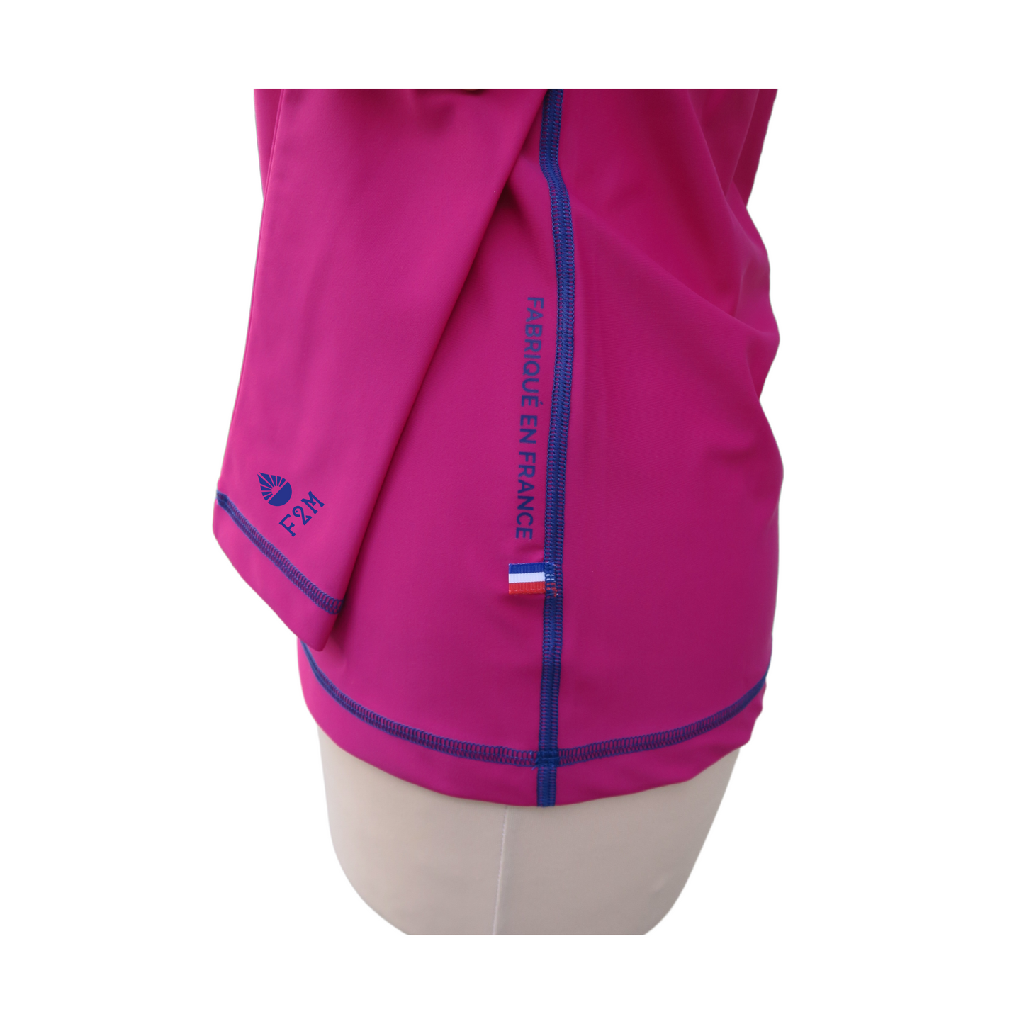 Woman UV sun protection rashguard top made in France 