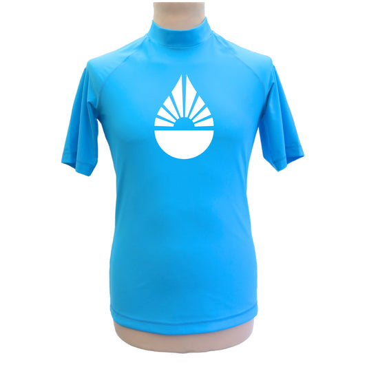 Lycra_homme_MC_bleu_ciel_made_in_France_UPF50_goutte_F2M top tee-shirt anti uv manches courtes rashguard