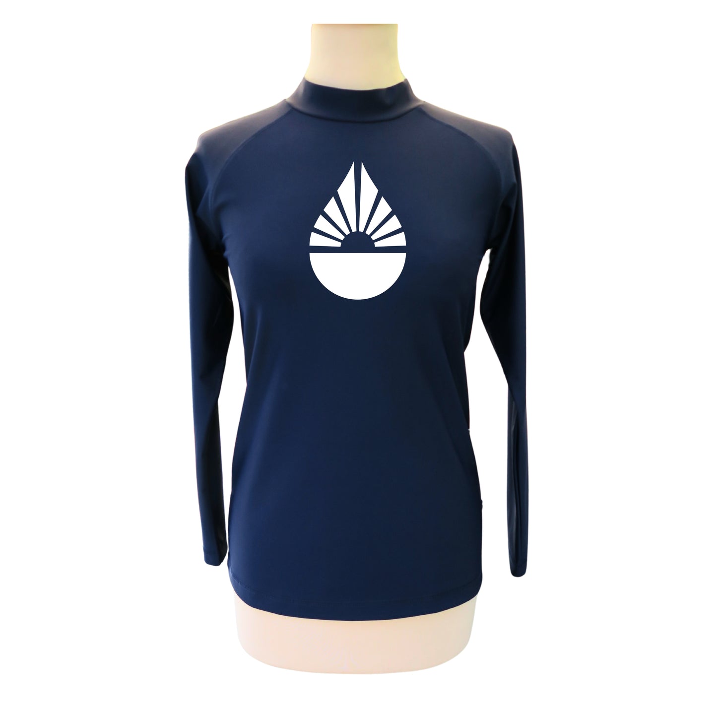 Lycra rashguard UPF50+ durable Made in France ML femme bleu marine - différents motifs
