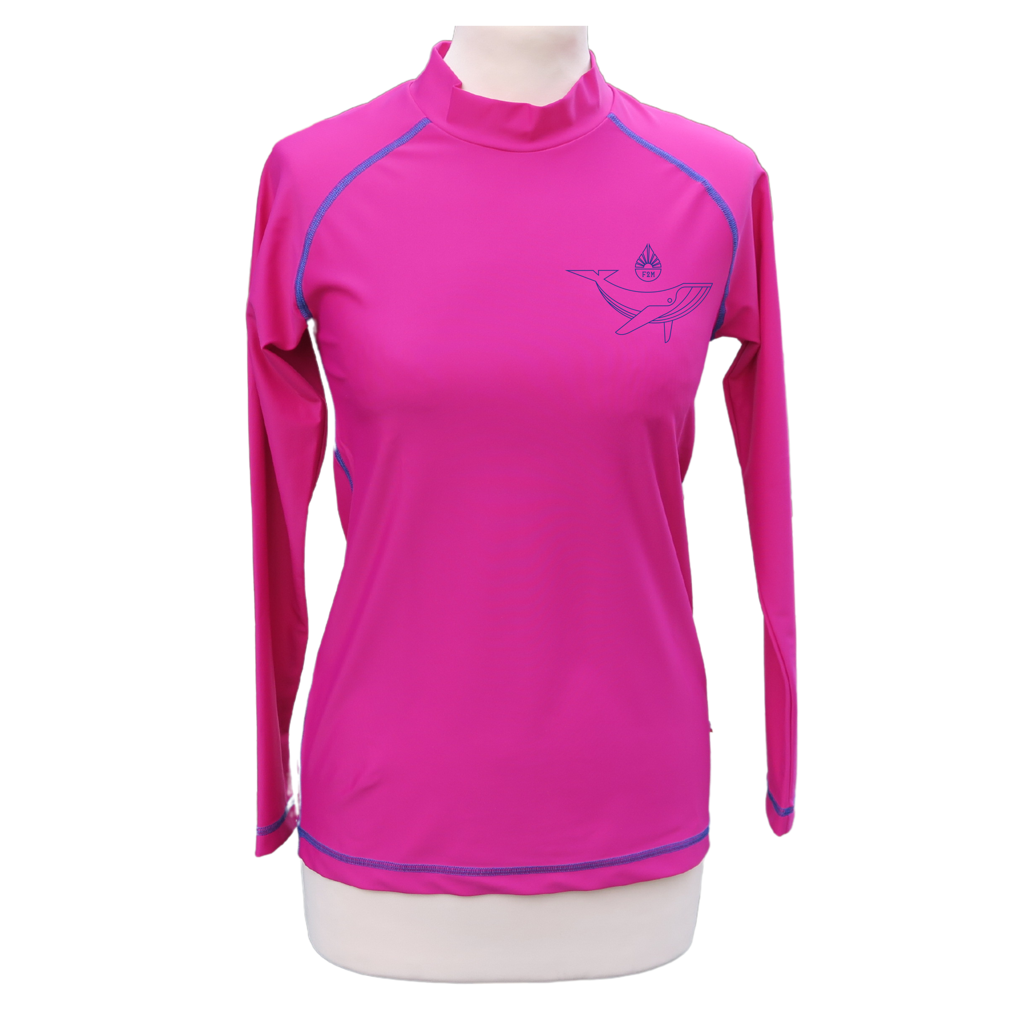 FAIRANCE Damen Rashguard Übergröße – Langärmelig, LSF 50+, Sugar Pink, Schnell Trocknend